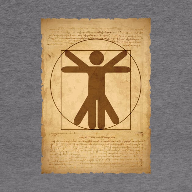 Vitruvian Stickman by Printadorable